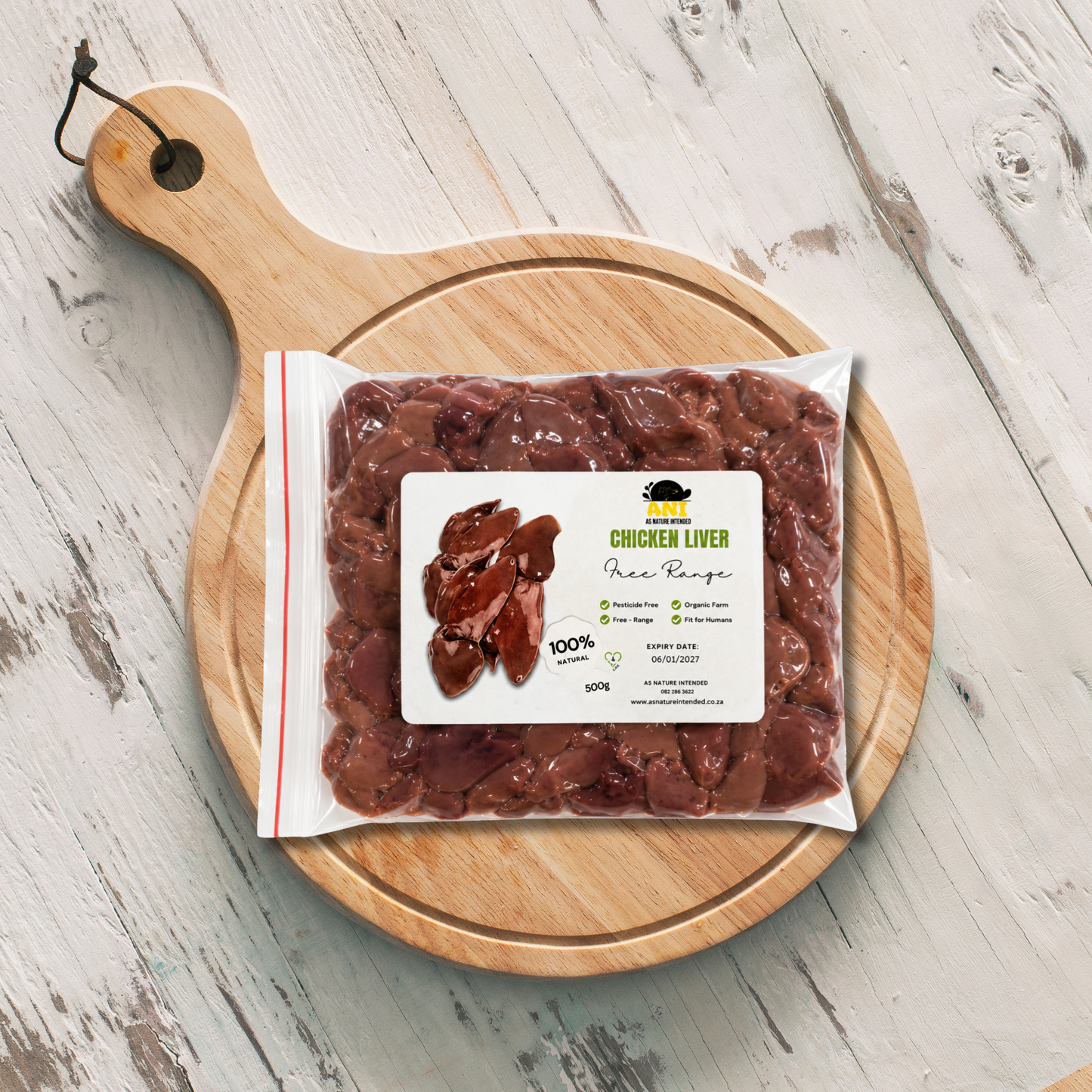 Free Range Chicken Livers 500g