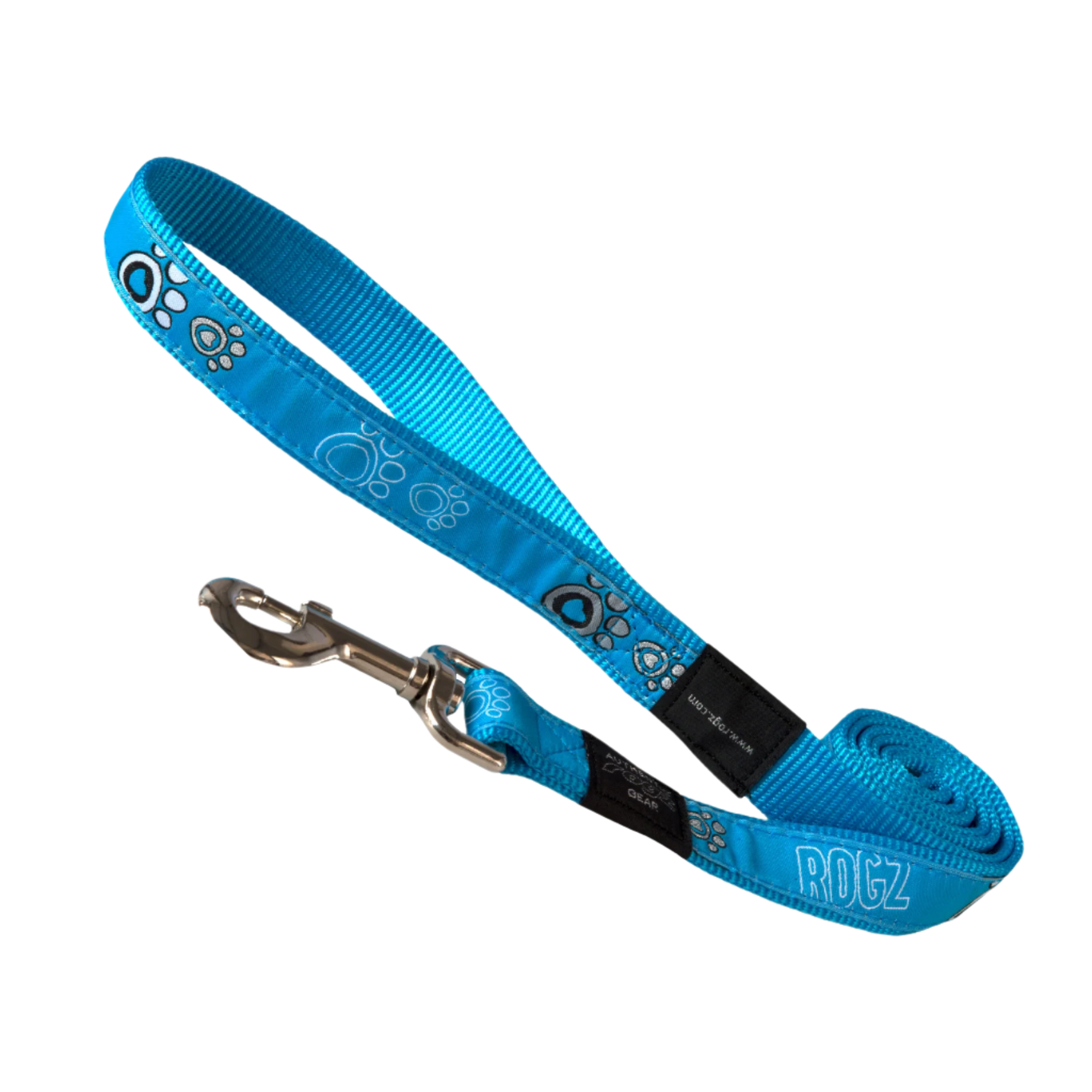 Rogz Lead - Turquoise Paw