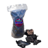 A clear plastic packaging containing dried venison lung pieces, labeled as &