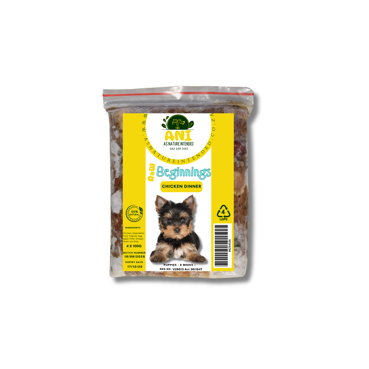 Raw Beginnings - Puppy Chicken Meal