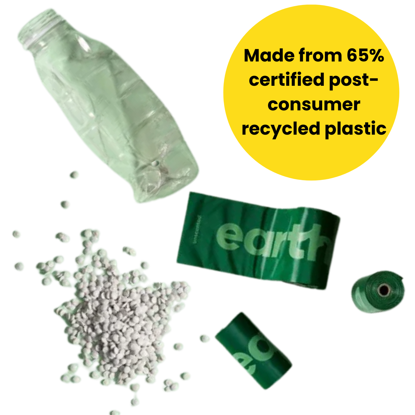 Biodegradable Unscented Dog Waste Bags – Single Roll Refill