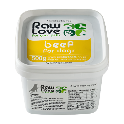 Beef for Dogs: 500g-1kg