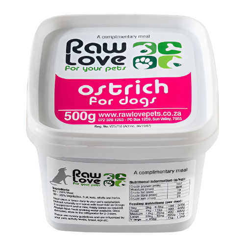 Ostrich for Dogs: 500g-1kg