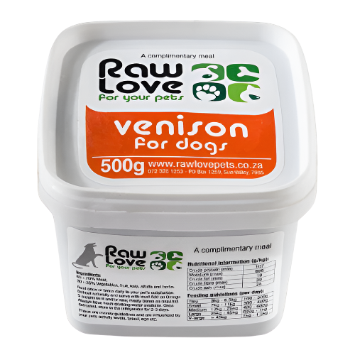 Venison Meal for Dogs: 500g-1kg