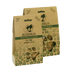 Packaging for Moringa Wheat Free Dog Treats, showing the treats visible through a window on the packaging, with brand and product information.