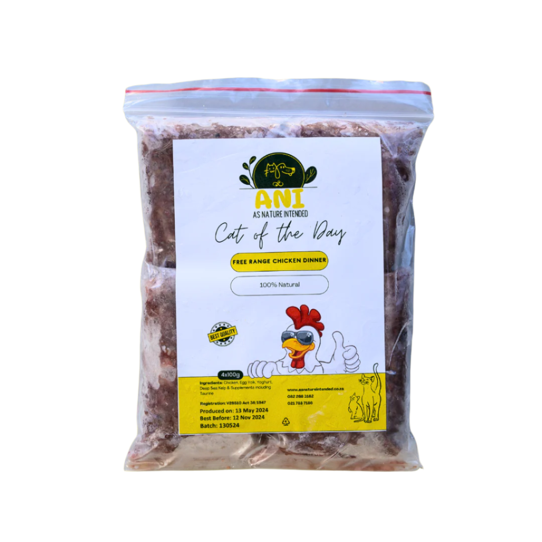 Free Range Chicken Dinner For Cats 400G (4X100G) Cat Food