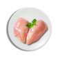 Free Range Raw Chicken Breast