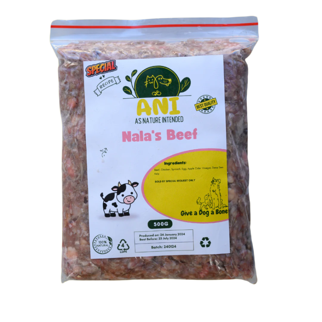 Give a Dog a Bone - Nala's Beef Dinner