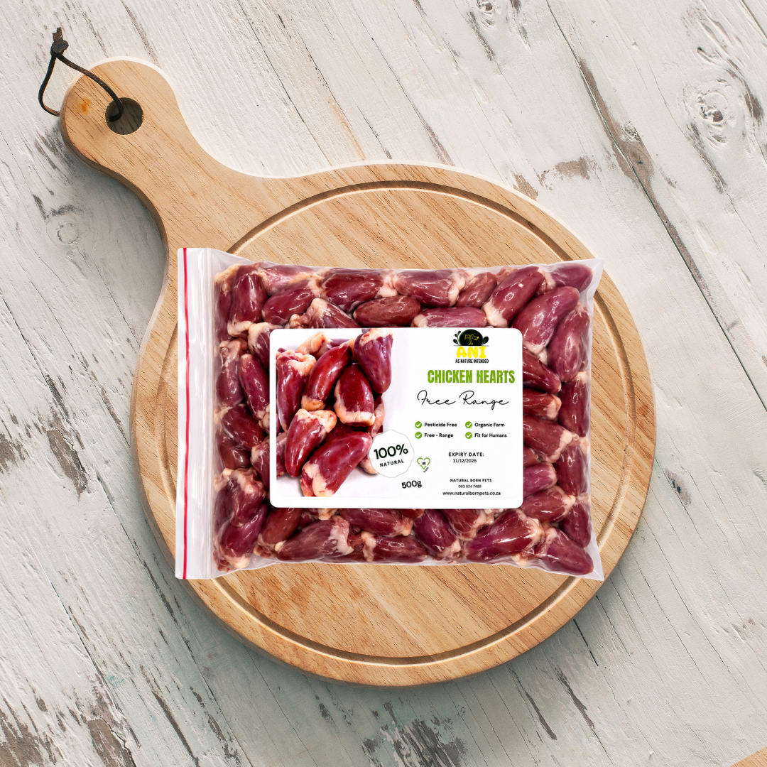 Free Range Chicken Hearts (whole or minced)