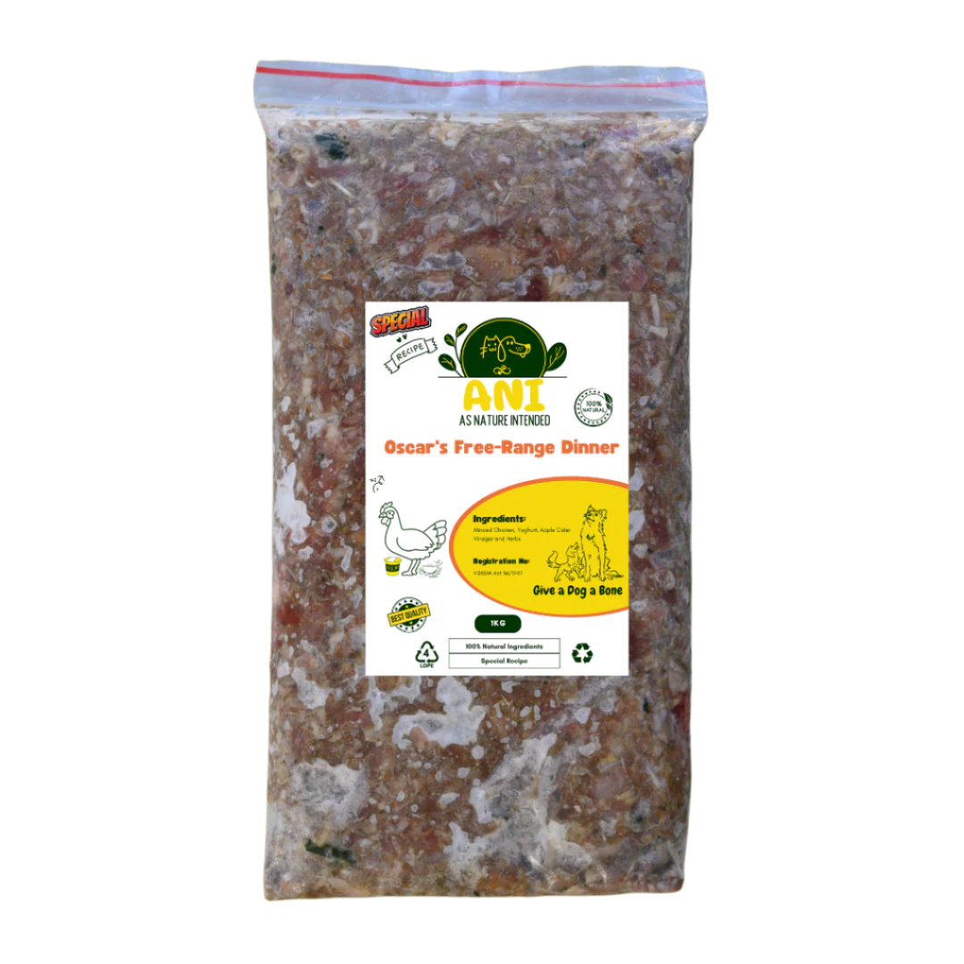 Oscar's Pure Free Range Chicken Mince: for Skin and Allergy Problems