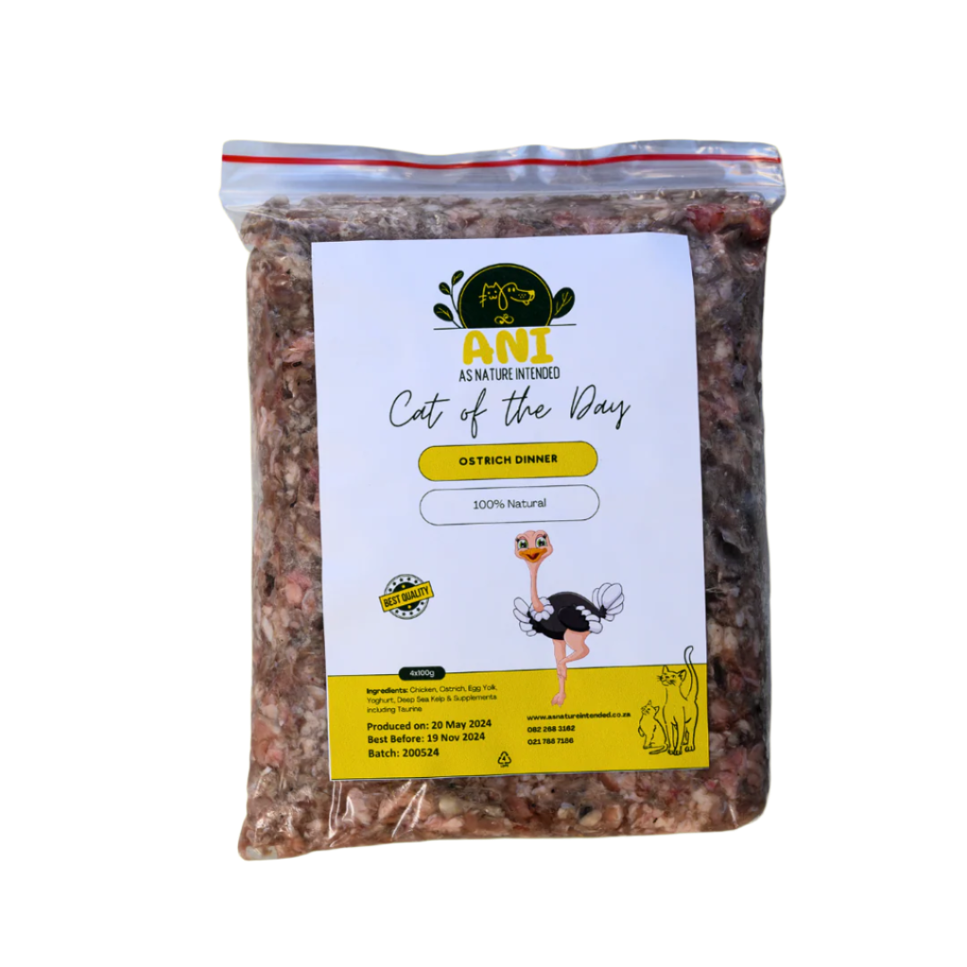 Ostrich Dinner For Cats 500G Cat Food