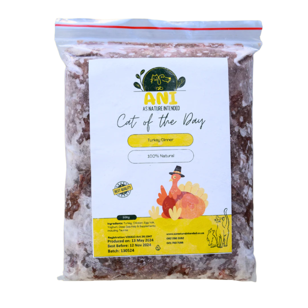 Turkey Dinner For Cats 500G Cat Food