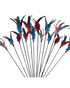 Colorful feathered sticks cat toy