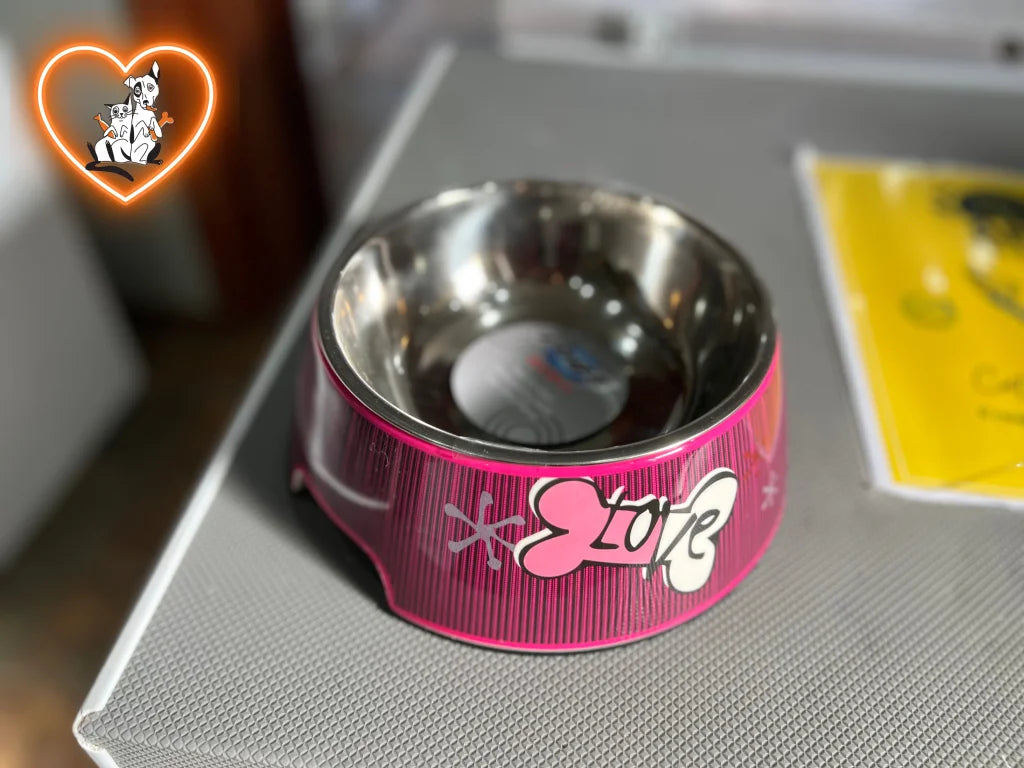 Rogz Bubble Bowls Small / Pink Love Pet Bowl