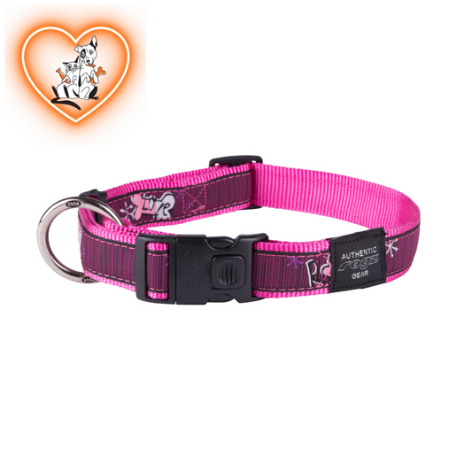 Rogz Collar - Pink Love Large Accessories