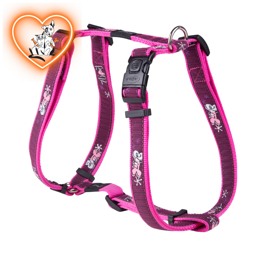 Rogz Harness Pink Love / Small Accessories