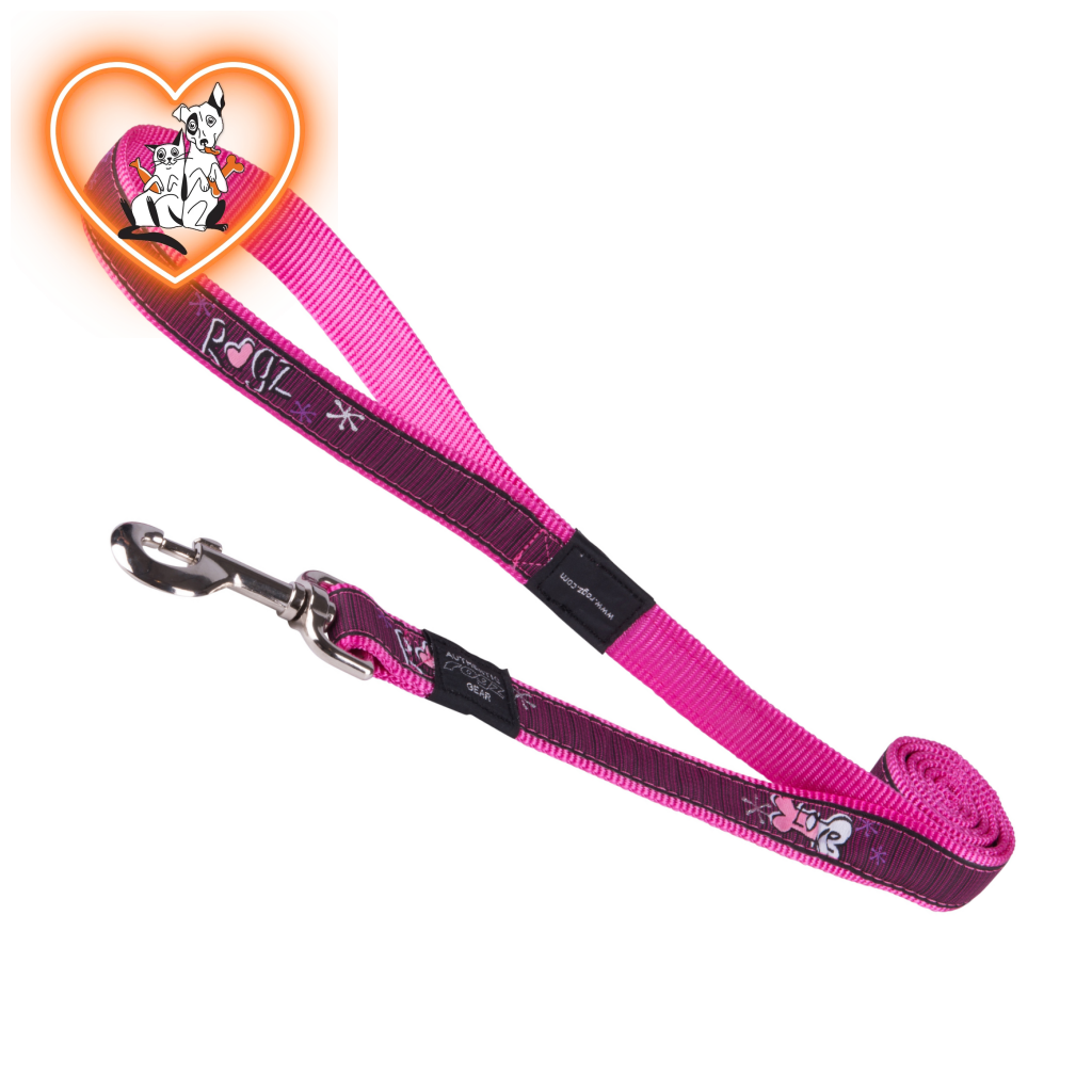 Rogz Lead - Pink Love Medium Accessories